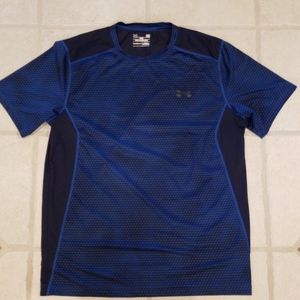 Mens Under Armour heat gear Large shirt Navy